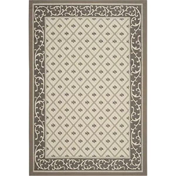 Courtyard Power Loomed Rectangle Rug- Beige - Dark Beig- 5 Ft. 3 In. X 7 Ft. 7 In., Safavieh, Mfr#: CY7427-079A5-5